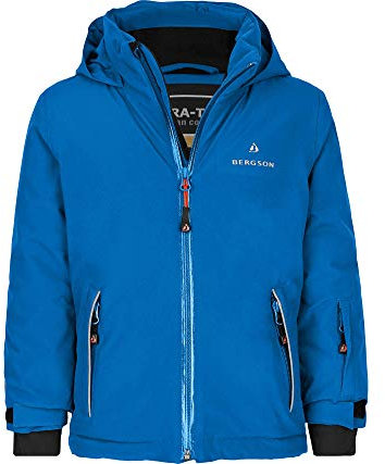 Bergson Frodo 2.0 | Kinder Skijacke und Winterjacke, perfekt für kleine Wintersportler!, Strong Blue [388], 110 - Kinder