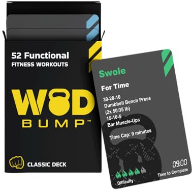 Functional Fitness Workout Cards - Workout Routine Deck | Portable Planner & Tracker