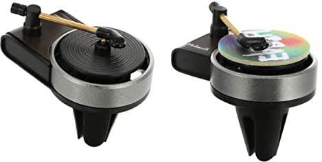 Car Retro Record Player Air Fresh Clips 2 Sets Pe Aluminum Alloy