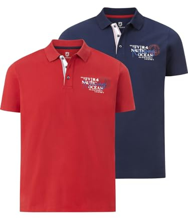 Jan Vanderstorm Herren Doppelpack Poloshirt Dagfinn