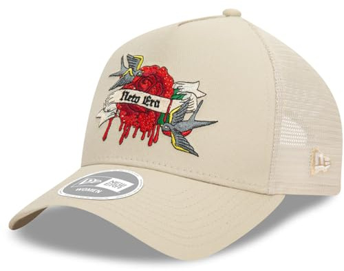 New Era Berretto da donna A-Frame Trucker – Strass beige, beige., Taglia unica