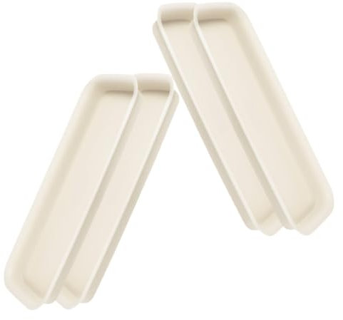 TINEASUR 4piezas Bandejas De Plantas Platillos De Maceta Antideslizantes Base para Flores y Bonsáis Tazones Impermeables Protección para Piso