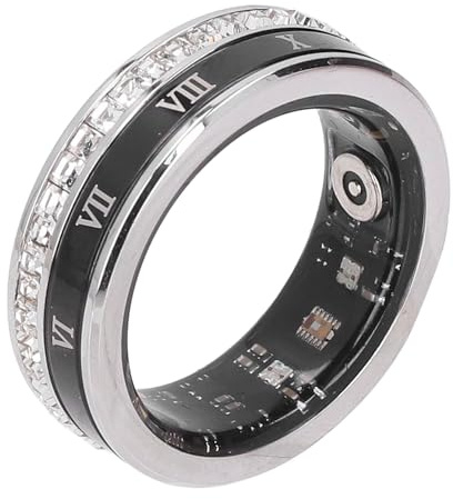 Anillo Inteligente Actualizado para Hombres, Rastreadores de Actividad Física para Mujeres, Conteo de Pasos, Anillo de Actividad Física con Carga Magnética para Actividades Al (9)