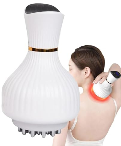 Brosse de massage électrique, appareil de massage à la main, brosse méridienne pour les jambes, petit appareil de massage électrique à la main, appareil de massage corporel sans fil avec réglage de la