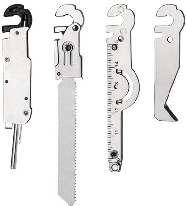 Roxon FT07 Bulid Your Own Multitool - Flex Implements Tools Accessories Set (Box Cutter, Ruler & Magnetic Grabber, Pen & Tweezers & Needle, T Shank Adapter)