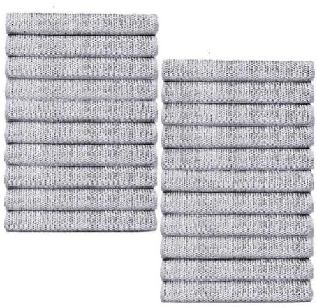 Set di 20 stracci per lavare i piatti, a doppio strato, multifunzione, antigraffio, per strofinacci, stoviglie in metallo