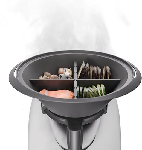 Wundermix - Steamix® Garkorbteiler für Varoma TM6, TM5, TM31 | Dampfgarer Einsatz zum sauberen Garen ohne Vermischen, Gareinsatz für Gemüse, Fisch & Fleisch, BPA-frei