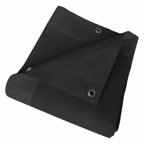 Tecplast Carport-Plane Mikroperforiert Schwarz 4x5 m - 5 Jahre Garantie, MP460CP - Durchlässiges PVC - Made in France
