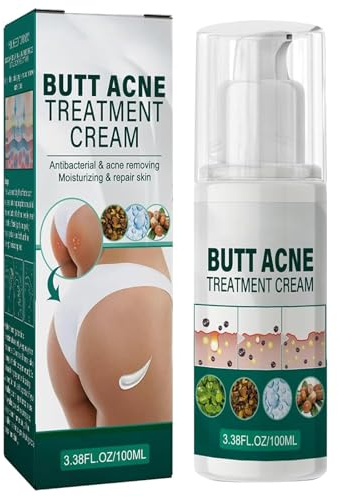 Crema de Acné de Cadera, Cream para el Cuidado de los Glúteos, Crema para Granos de Glúteos, Cream para Eliminar Granos de Gluteos, Limpieza de Poros Zona del Muslo, 100 ml