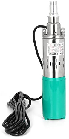 Pompe submersible Pompe à eau ultra silencieuse Pompe submersible 12 V 180 W à haute levée de 45 m puits profond for jardin Maison Irrigation agricole eau solaire en acier inoxydable