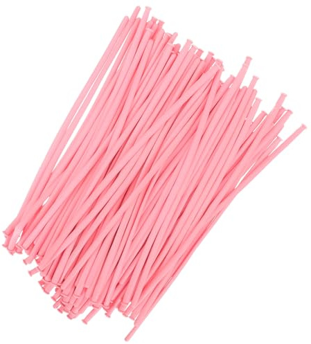 MOLUCKFU 100 piezas Globos Largos de Látex para Modelar y Globoflexia Globos Retorcidos DIY para Fiestas Infantiles y Decoraciones de Cumpleaños Color Rosa Suave Pack de Unidades