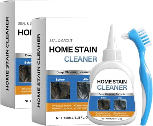 Multi-Purpose Household Cleaning Gel,Home Stain Cleaner Gel, Deep Cleaning Gel for Tile Gaps,Tile & Grout Cleaner, for Washing Machine Seals, Fridge Gaskets, Tile Grout, Sink And Bathroom Use (2 Pcs)