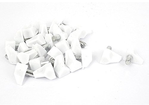 sourcing map Schrank 5mm Metall Bodenträger Pins Wäscheklammern aus Kunststoff Ohrstecker 30Stück DE de