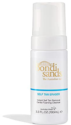 Bondi Sands Self Tan Eraser | Lightweight, Gentle Cleansing Foam Moisturises Skin and Quickly Removes Self Tan without Harmful Ingredients or Exfoliation, Vegan + Cruelty Free | 100 mL/3.3 Oz