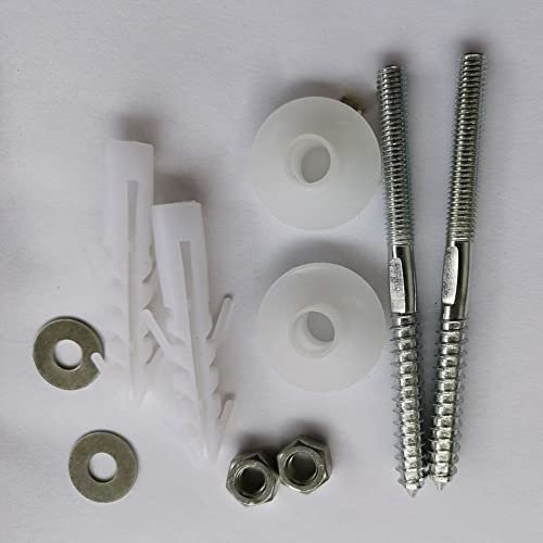 ARMYJY Bathrooms Fitting Kit, Wall Mounted Basin Washbasin Installation Fixing Screw Set for Wall Mount Basin Sink