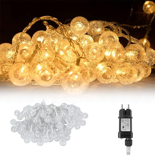 HENGMEI LED Lichterkette Glühbirnen IP65 Wasserdichte 30m 240LED Glas Bulbs Retro Beleuchtung für Innen/Außen Deko für Garten Party Terrasse Zimmer Balkon, Warmweiß