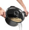 ROSSETTO Nudeltopf mit Siebeinsatz Kochtopf 24 cm Induktion mit Siebdeckel Spargeltopf Spaghettitopf Pastatopf 4.5 Liter Suppentopf, Aluguss keramikantihaftbeschichtet, schwarz