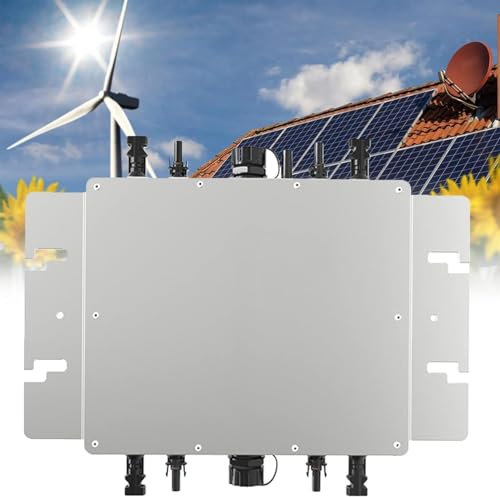 Balkonkraftwerk Micro Wechselrichter 2800W PV Wechselrichter Solar Grid Tie Inverter IP65 Wasserdicht,Wechselrichter Solar mit WLAN APP,Wechselrichter Balkonkraftwerk für Solarmodule