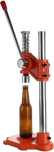 Capping machine sealing equipment, Beer Bottle Capper Tool with Non-Slip Base and Adjustable Handle, Heavy Duty Strong Metal Crimper, 26mm Round Bottles Caps for Homebrew Beer and Soft Drinks