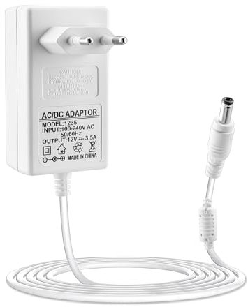 Xahpower 12V Netzteil Ladegerät Kompatibel mit AVM FritzBox 7590 7590 AX 5590 Fiber 5530 Fiber 7530 7530 AX 7490 7510 6690 Cable 6660 Cable 6490 Cable 6670 Cable 7430 WLAN Router Ladekabel