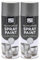 DIOXSTAR Multi-Purpose Spray Paint, Silver Metallic Finish, Fast Drying, Non-Cracking, Suitable for Various Surfaces, Indoor and Outdoor Use, Easy to Use, 400ml (2 PCS)