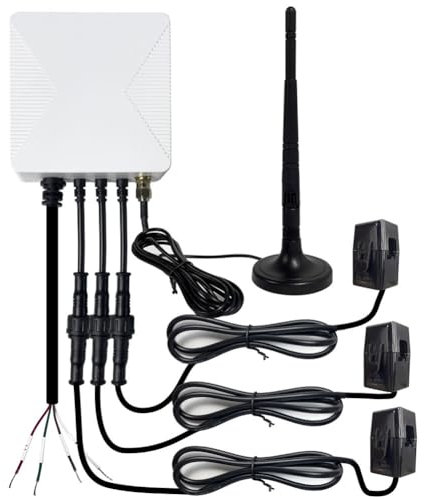 Joselin Tuya Smart Life 3-Phasen-WiFi-KWH-Messgerät 500A Stromzange Stromwandler App Überwachen und Aufzeichnen Des Verbrauchs Langlebig Einfache Installation