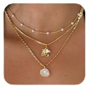 ZGDYi Lot de 3 Colliers Femme Ras de Cou Plaqué Or, Collier Fantaisie Femme Superposé, Collier de plage, Collier Chaîne Fine Or pour Femmes Élégantes, Bijoux Cadeau Doré Tendance Été,collier boheme