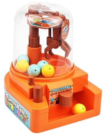 Claw Machine, Interactive Vending Toy Candy Dispenser, 5.12x4.69x3.86 Inches Fine Motor Skill Builder, Fun Prize Grabber for, Teens, Students, Holiday, Birthday