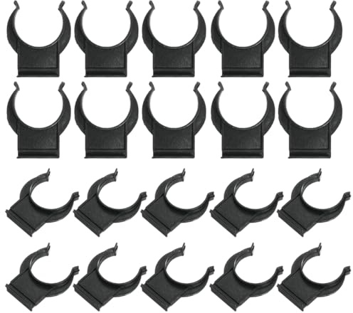 ZORVYN 20 Pezzi Robusti Ganci per Zoccolo Cucina in ABS per Battiscopa e Zoccoli Cucina, Clip per Piedini Cucina da 27 mm (27 mm)