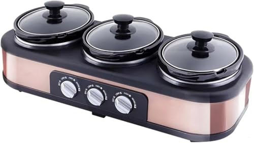 Olla de cocción lenta con olla de cerámica extraíble, eficiencia energética para comidas familiares y fácil limpieza