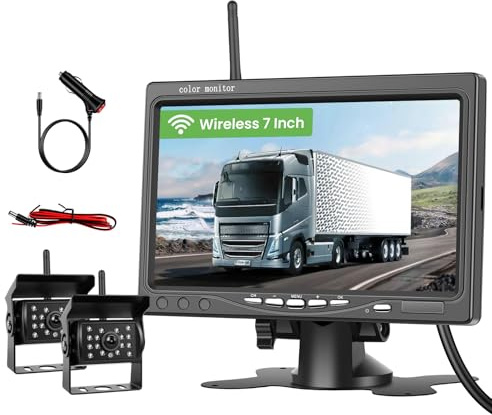 Realdio Caméra de Recul sans Fil IP68 Vision Nocturne