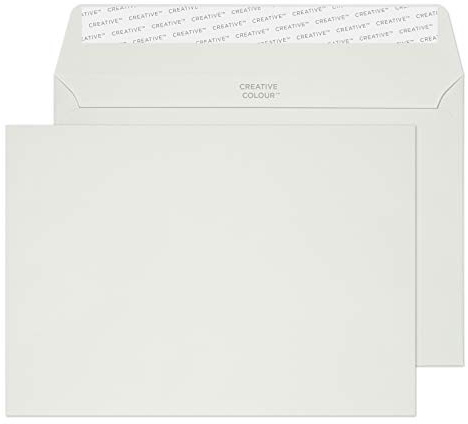 Blake Colour | hellgraue Briefumschläge C5 (162 x 229 mm) | 25 Stück | 120 g/m² | FSC-zertifiziert | selbstklebend | umschläge Hellgrau | Bastelset | Bürobedarf | Farbige Umschläge/Kuvert (45319)