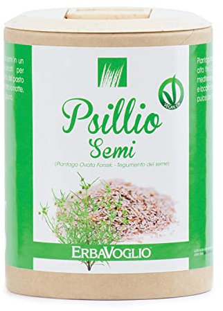 Erbavoglio Semi di Psillio - 200 g - Alimento convenzionale - Ricchi di fibra solubile, ideali per favorire la digestione e migliorare il benessere intestinale.