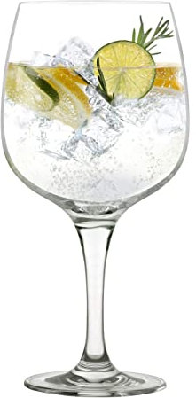 Stölzle_Lausitz Gin Tonic - Juego de vasos de cóctel (755 ml, 6 unidades, sin plomo, 6 unidades, irrompibles, punta y lavavajillas