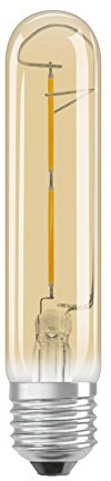 Osram LED Vintage Edition 1906 Lampe, in Röhrenform mit E27-Sockel, nicht dimmbar, 2.5 Watt, Klar, Warmweiß - 2000 Kelvin, 1er-Pack