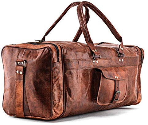 A.P. Donovan ︎ Reisetasche Herren Braun Leder ︎ Dufflebag aus Echtleder ︎ Weekender | Große Sporttasche ︎