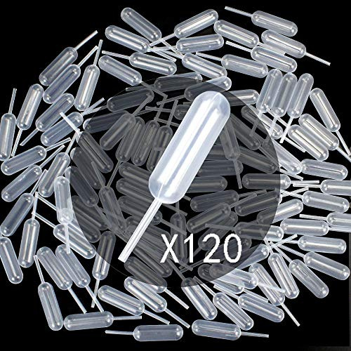 Lot de 120 pipettes de transfert en plastique de 4 ml pour cupcake, chocolat, fraises