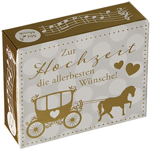 Depesche 10871-039 Wunscherfüller Soundbox zum Verschenken von Geld und Gutscheinen, mit Melodie und Geldbrief, ca. 11,2 x 9,5 x 3,5 cm