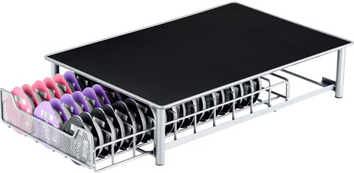 Crystals 60 Pcs Coffee Pod Holder Compatible with Coffee Pods, Non Slip Surface, Compatible Stand & Coffee Capsule Drawer