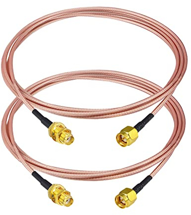 Boobrie 1M Câble SMA Mâle Femelle Câble coaxial RG316 Connecteur SMA Mâle vers SMA Femelle Allonger Câble WiFi Antenne SMA Basse Perte 50 Ohms pour Carte PCI Point d'accès Routeur WiFi 3G 4G LTE