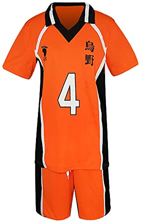 SOOYOOYOO Anime Cosplay Volleyball Sportbekleidung Bequeme und Belüftete Trikots Uniform