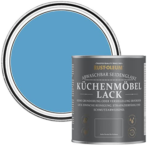 Rust-Oleum Küchenmöbellack in seidenglänzendem Finish - Azurblau 750ml