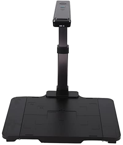 Dokumentskanner, Bärbar USB Dokumentskanner Vikbar 5 MP CMOS-sensor Rika Färger Skarpa Bilder Professionell med LED-ljus för ID-kort