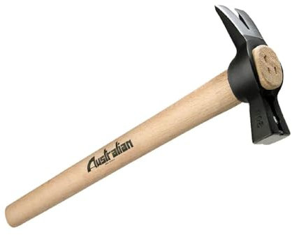 La zappa Marteau de charpentier avec aimant et poignée en bois durable (300 gr/450 mm)