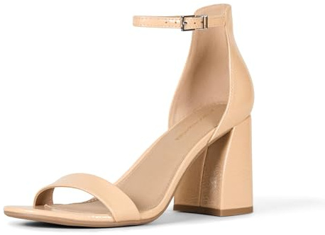 Amazon Essentials Sandalo con Tacco Alto a Blocco Donna