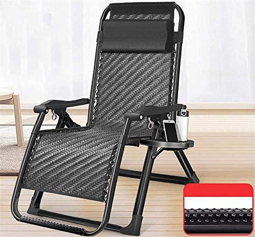Generisch Lightweig-Ht Zero Gravity Summer Lounge Chair, klappbarer Outdoor-Liegestuhl mit Kopfkissen, Lightweig-Ht verstellbare Campingstühle