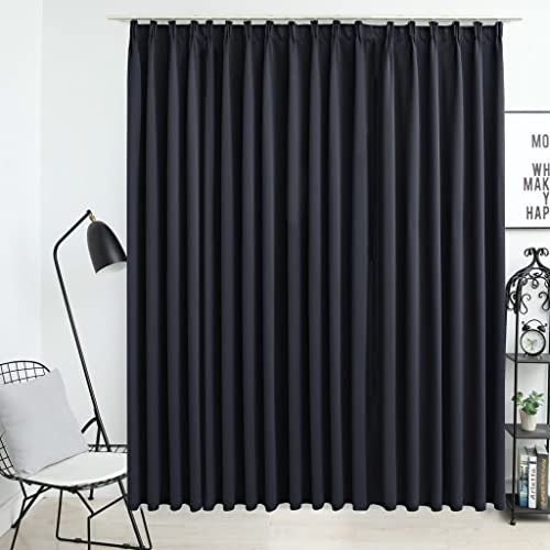 ZEYUAN Tenda Oscurante con Ganci Nera 290x245 cm,Tenda Oscurante da Esterno,Tenda Oscurante Moderne-134417