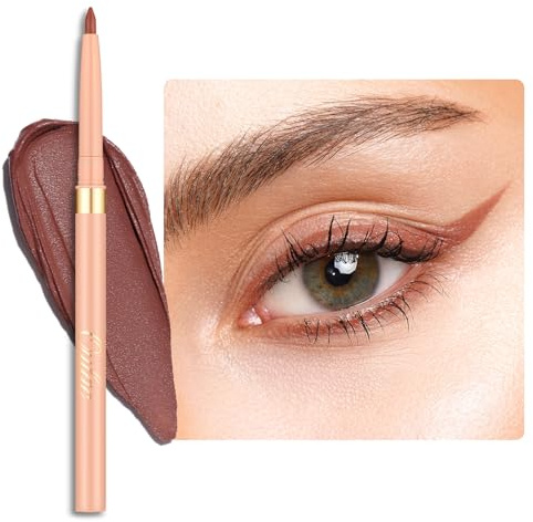 OULAC Matte Brown Eye Liner Pencils Waterproof, Smudge-proof Retractable Eyeliner Lasts 24H +, Highly Pigmented and Smooth, Long-lasting Formula, Vegan (06) Body Talk