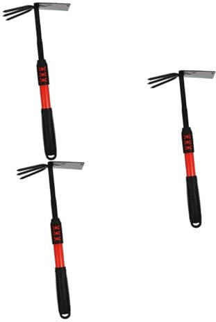 SUPVOX 3pièces De Jardin à Double Tête Acier Outil De Creusage Pratique pour Légumes Et Extérieurs Outil De Jardinage Multifonctionnel avec Acier