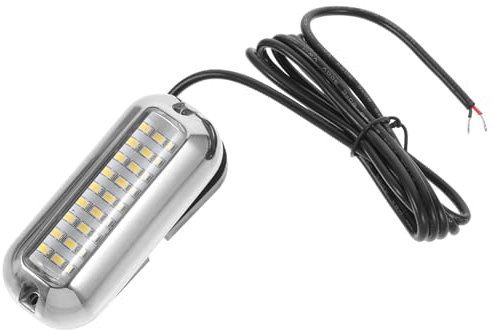 Anneome Unterwasser Bootslichter Led Marine Unterwasserbeleuchtung 27 Led Edelstahl Gehäuse Navigationslichter Für Boote Und Schiffe Weißes Licht